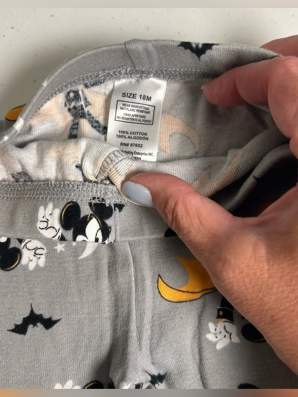 🎃Disney Bundle of Halloween Mickey Mouse Pajamas Size 18 Months Snug Fitting